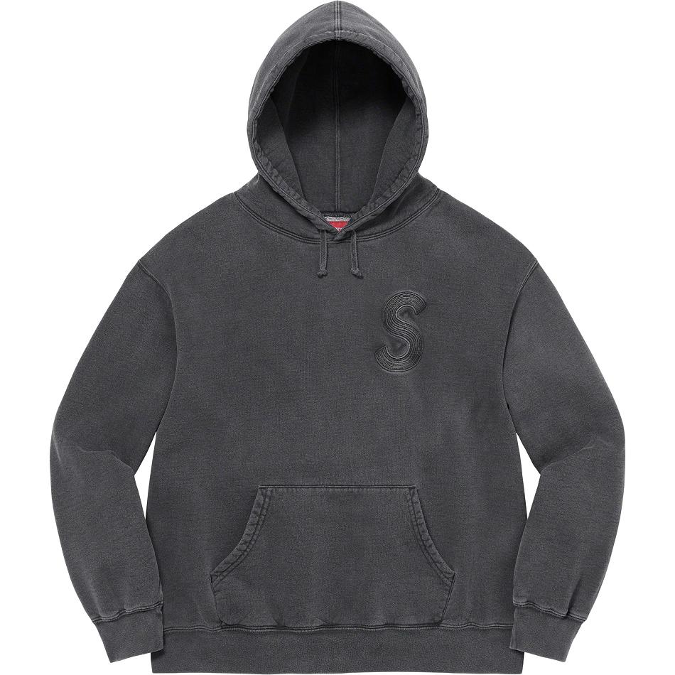 Sudaderas Supreme Overdyed S Logo Hooded Negras | Supreme 351QZ